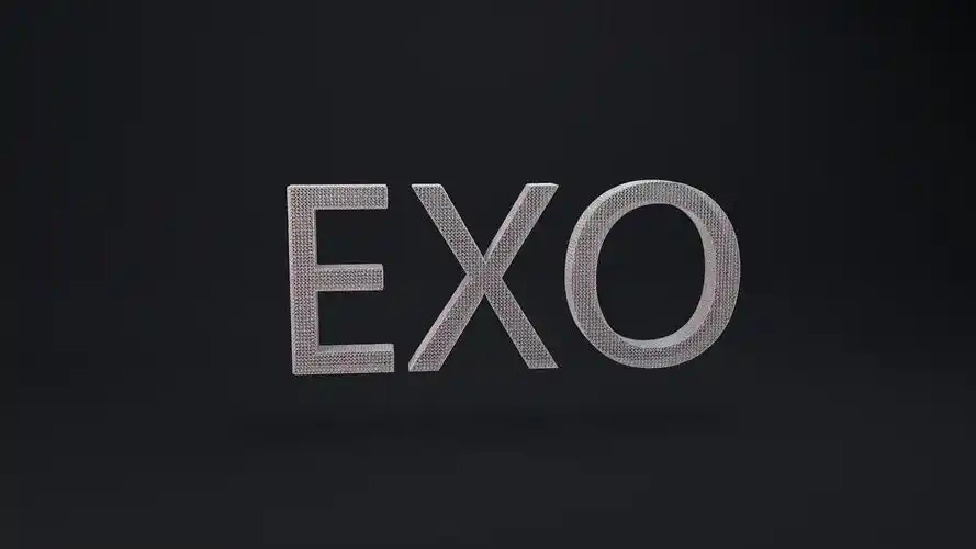 运用c4d中的毛发功能制作的exologo