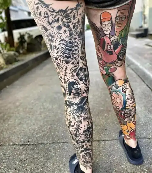 oldschool拼接小图/彩色花腿