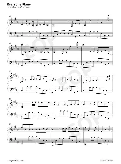 演员-金龙鱼原声版五线谱预览2