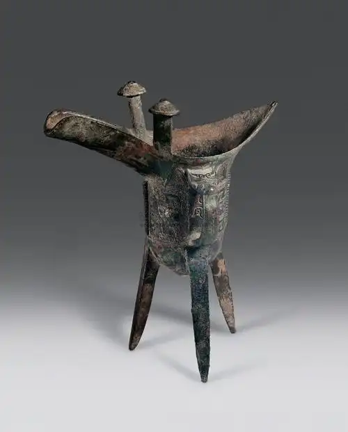 【商晚期 兽面纹爵】拍卖品_图片_价格_鉴赏_青铜器_雅昌艺术品拍卖网