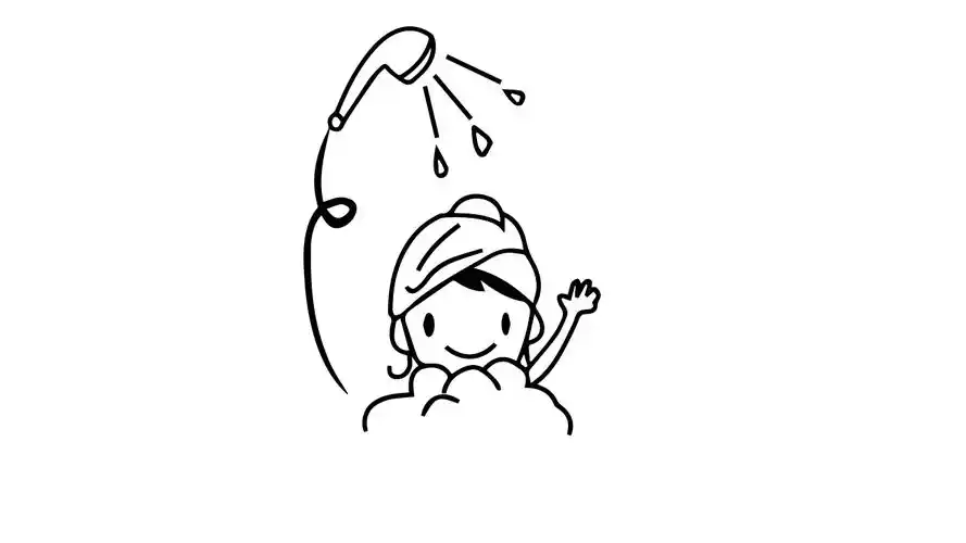 如何画洗澡 - 简笔画 - 懂得