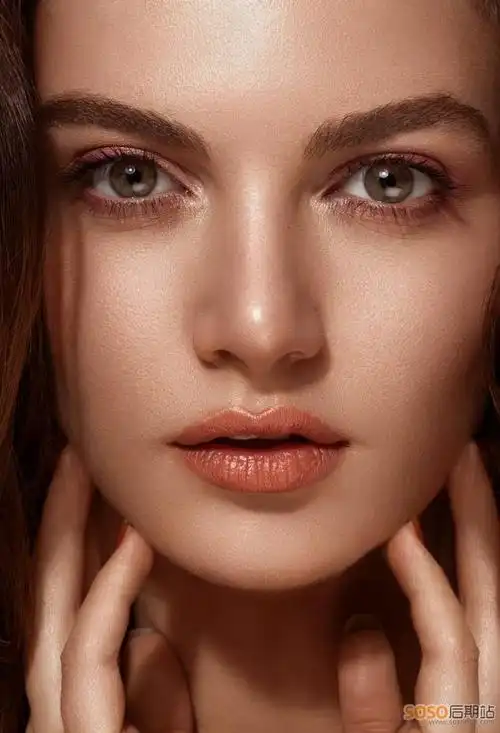 ps图片合成超逼真的人脸彩绘效果ps创意合成燃烧的碎块美女人脸图片