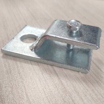 艾诺堡接地扁铁固定夹扁铁卡子h型z型接地卡扁铁夹子热镀锌固定扁铁