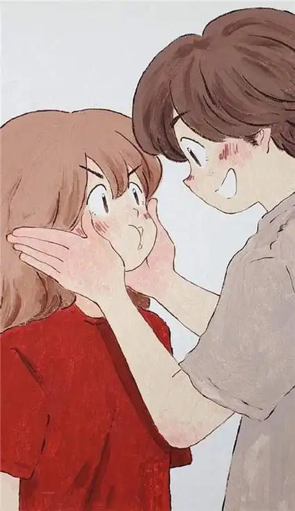 精选甜甜的爱情故事插画壁纸 暖心想让人谈恋爱的手机皮肤_8