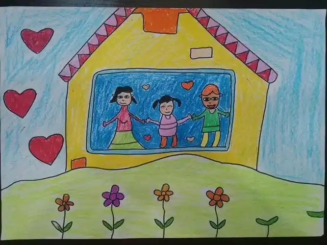 《快乐一家亲》主题画