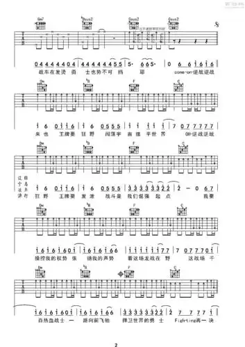 张杰- 逆战 [逆战 张杰 弹唱] 吉他谱