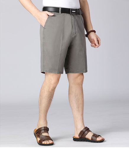 爸爸短裤男夏装外穿男裤子中老年人休闲裤五分裤中年父亲节裤装