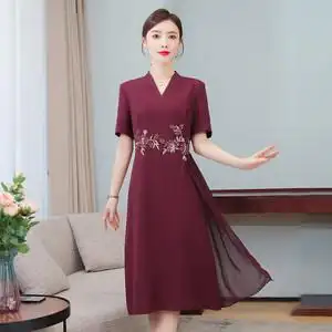 婆婆连衣裙夏图片