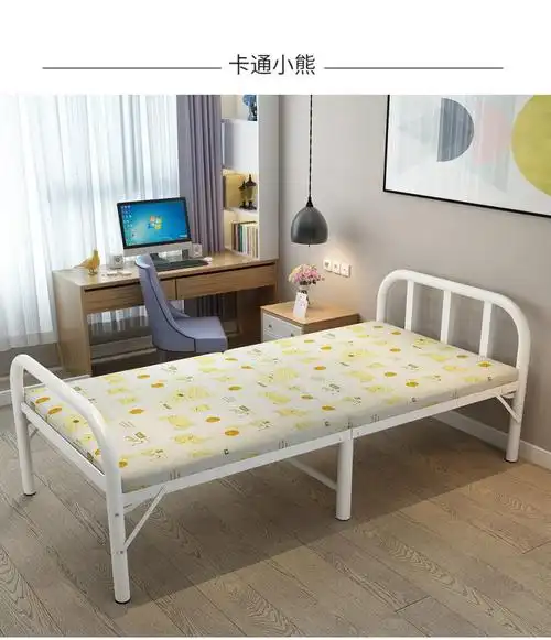 折叠床木板床家用单人床出租屋简易床午睡床便携午休床经济型欧因