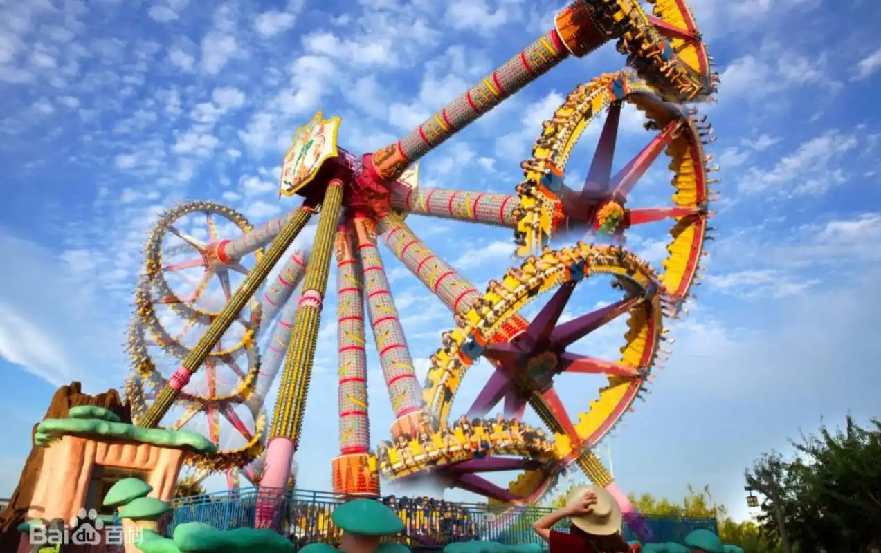 大同方特游乐园最刺激的项目之一,绝对就是大摆锤了.