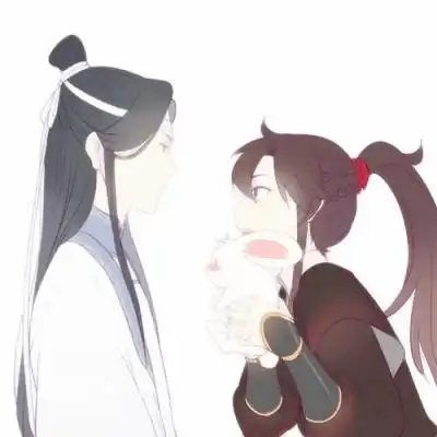 魔道祖师情头一对两张图片,情侣头像图片
