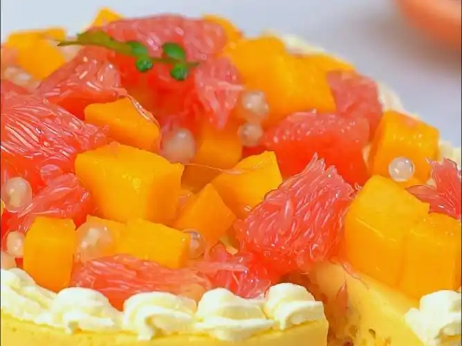 杨枝甘露慕斯丨免烤箱❗春日野餐必备🎂有手就会的ins风春日慕斯