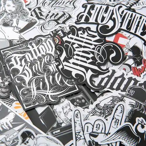 双头ekhlas原创街头西海岸摇滚涂鸦潮流限量贴纸其他贴饰