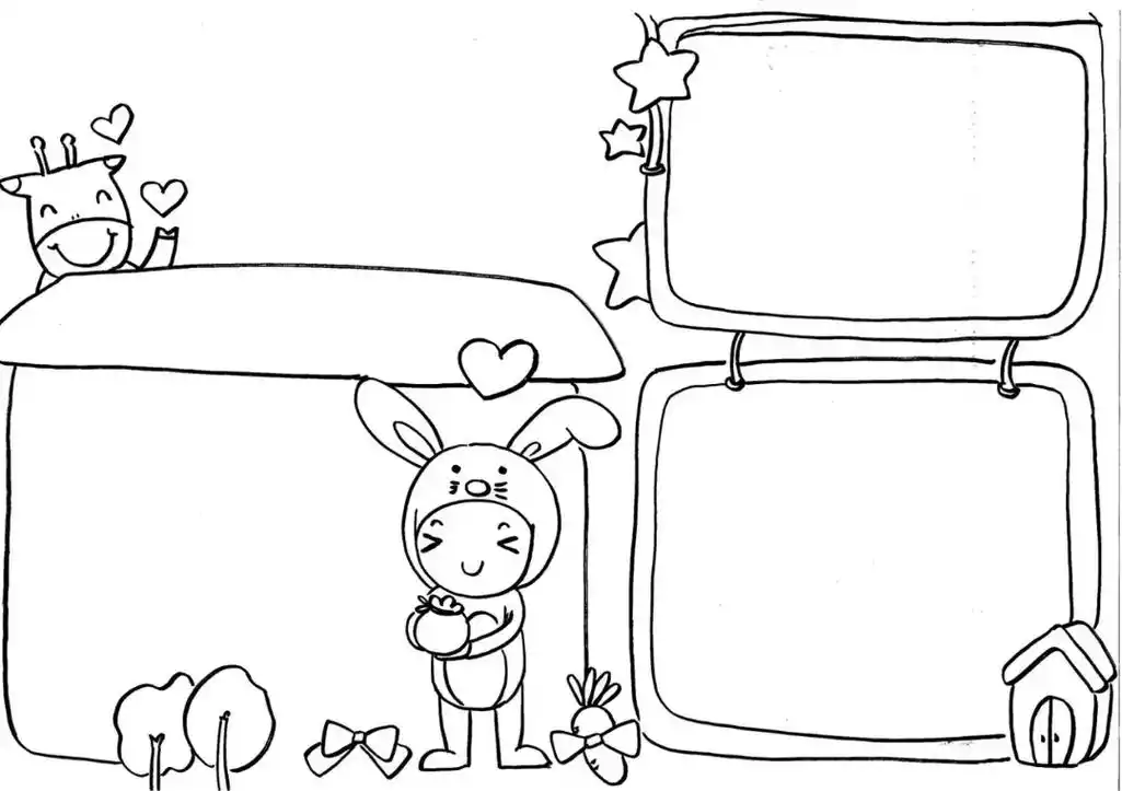 万能手抄报模板来啦#手抄报 - 抖音