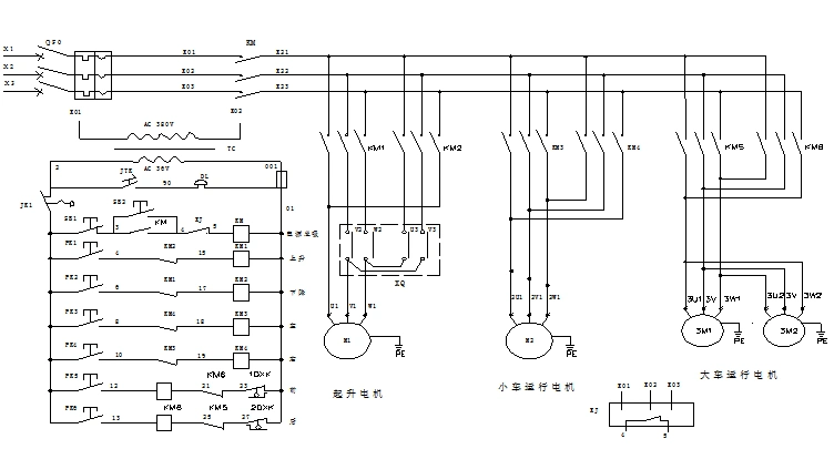 ld单梁门式起重机电气电路图资料免费下载-电子电路图,电子技术资料