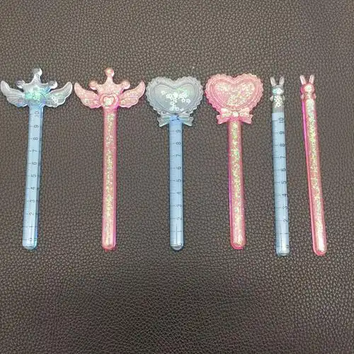 diy水晶滴胶魔法棒小兔爱心尺子翅膀尺子镜面硅胶模具uv胶刻度