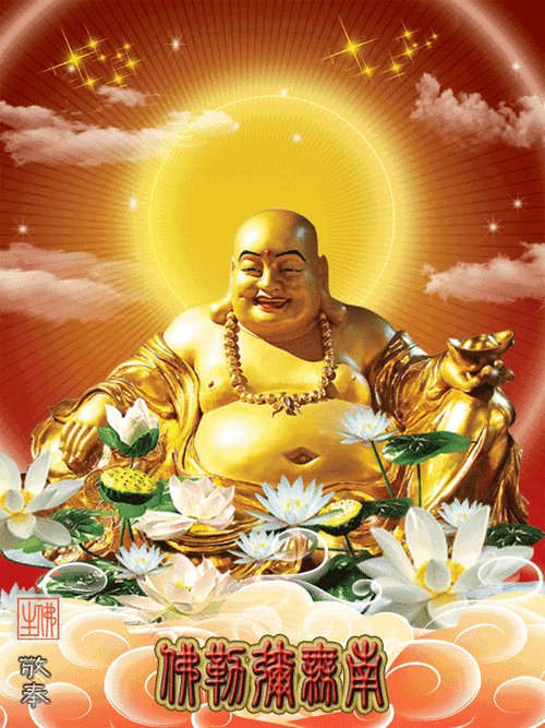 11尊罕见的金身弥勒佛图有缘看到的人一生一世都幸福平安