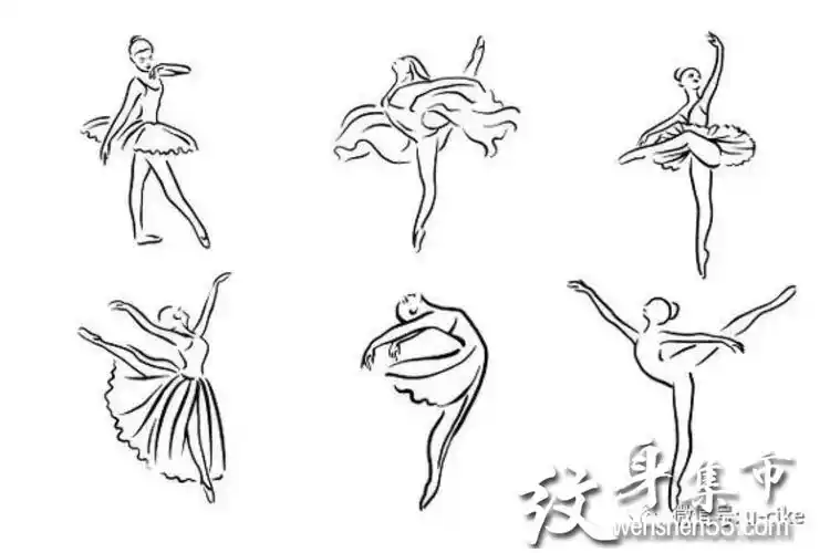 舞者纹身小清新纹身手稿舞者纹身手稿图案大全
