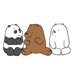 三只熊很萌更萌的是它们还没长大的时候丨咱们裸熊丨webarebearsx
