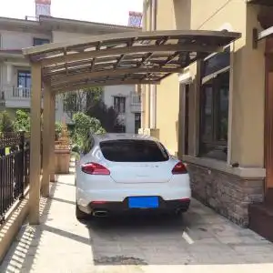 铝合金车棚别墅庭院停车棚家用阳台遮阳棚防雨户外充电桩雨棚防晒