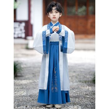 吴小熊男童古装汉服春秋儿童唐装中国风男孩古风超仙少爷公子国学演出