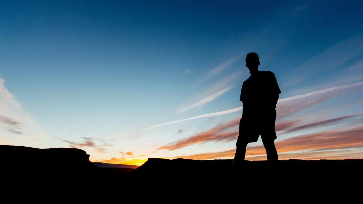 逆光人像剪影唯美桌面壁纸图片 第二辑