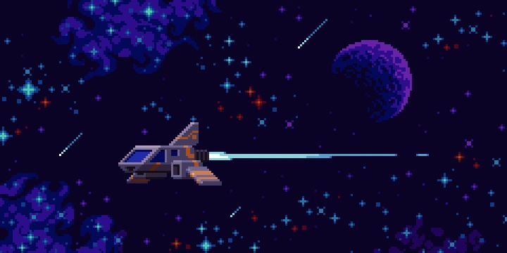 slynyrd像素画教程自然景观宇宙星空教程