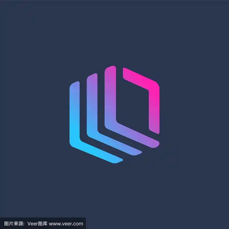 字母立方体logo图标设计模板元素