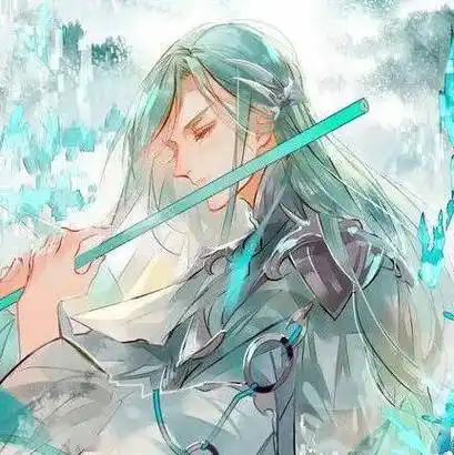 古风吹笛人头像丨横吹才听泪已流寒灯照雨宿江头
