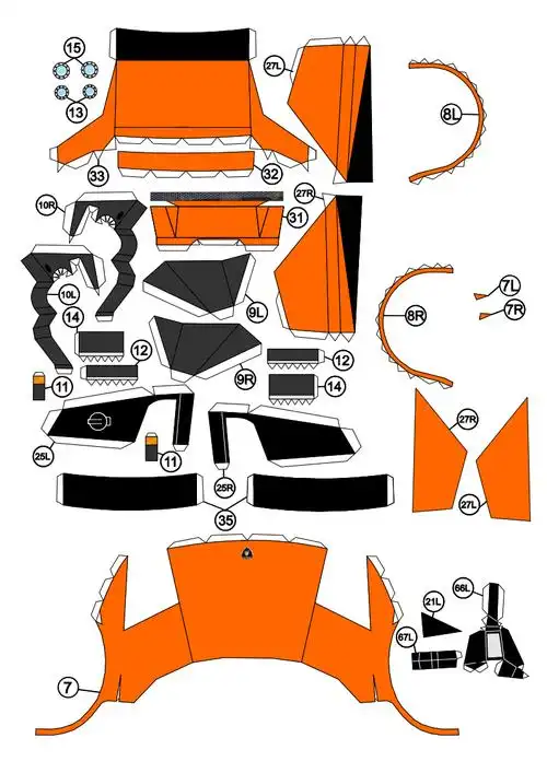 超级跑车兰博基尼lamborghini_murcielago纸模图纸4.pdf