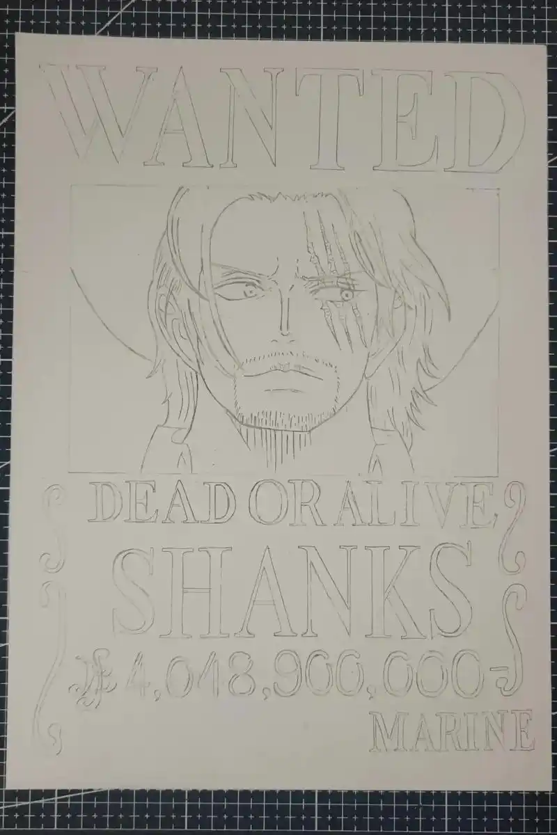 香克斯.#手绘#红发香克斯#海贼王 - 抖音