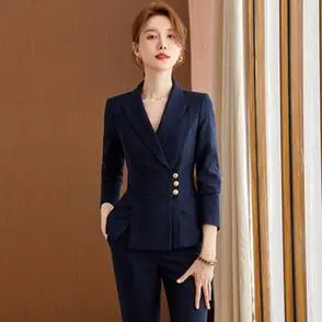 女秋冬时尚柏易兰西装套装气质经理高端商务商务正装女西服职业装