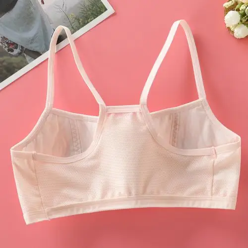 纯棉少女内衣发育期初高中912岁小背心女孩15大童文胸学生夏薄款