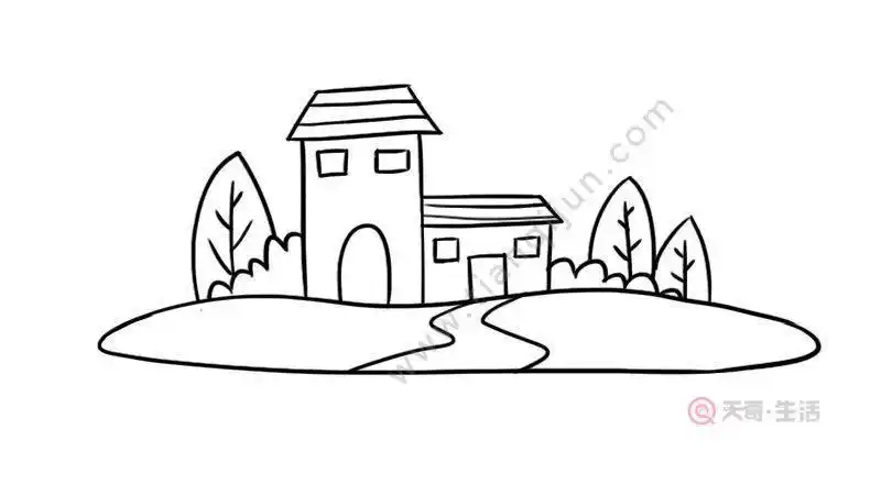 我去过的地方简笔画怎么画