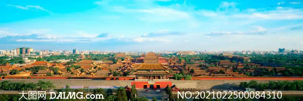 故宫博物院全景摄影图片