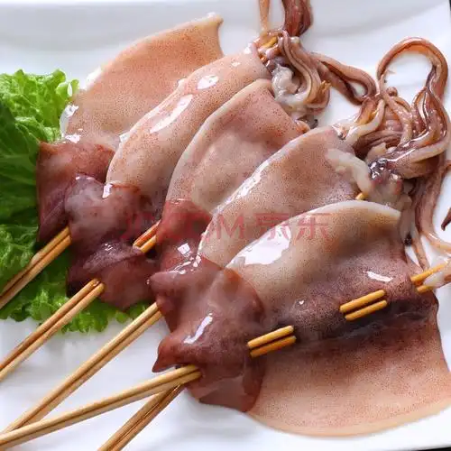 铁板大鱿鱼串烧烤新鲜冷冻油炸深海大鱿鱼成品鱿鱼30串