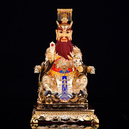 台湾盛凡鎏金龙王爷神像东海龙王庙供奉四海龙王铜像道教水族龙神