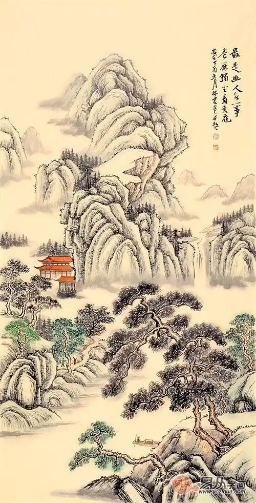当代国画艺术不被看好李林宏仿古山水画作品赏析