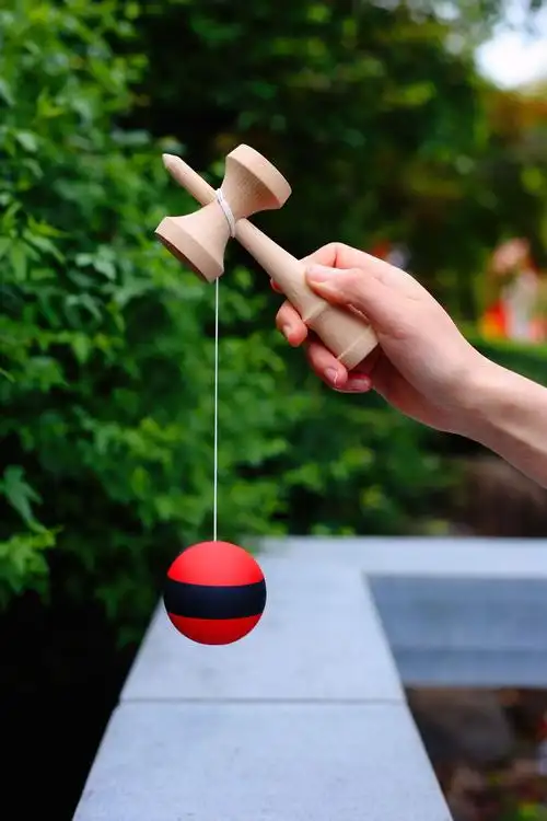 半横色技巧球 木质 剑球 剑玉 kendama 肯大妈