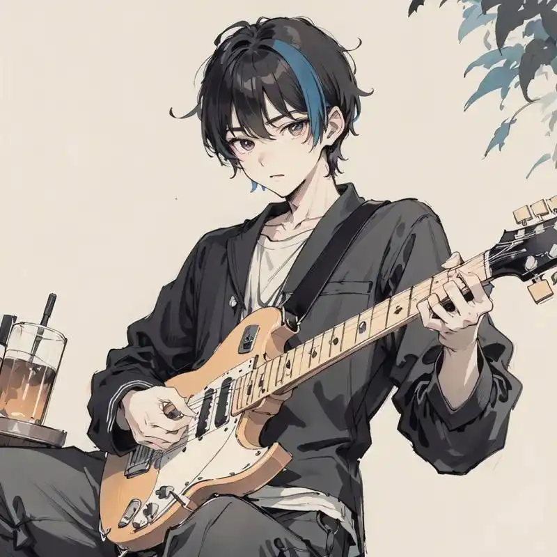 弹吉他的男生头像 78可自行拿图自用 78转载请注明出处 9792