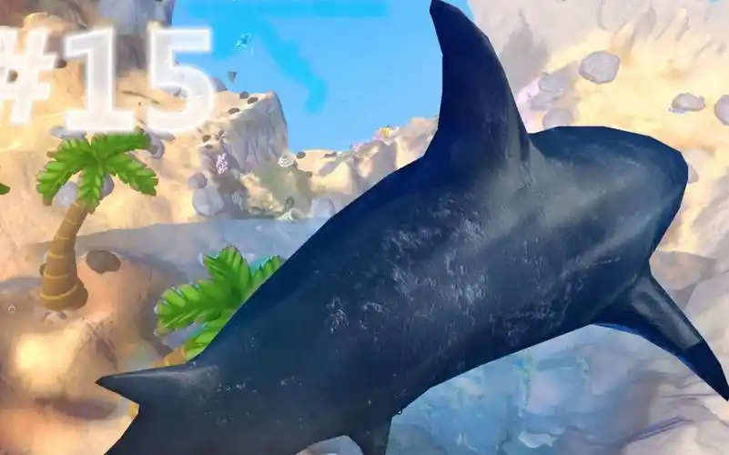 【xy小源】海底大猎杀 第15期 大白鲨跳龙门 飞到地图之外