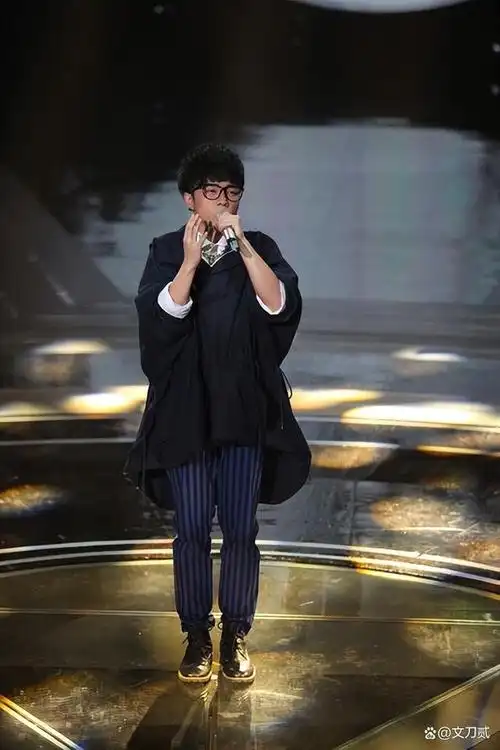 一场晚会上华晨宇唱beyond乐队的《大地》.