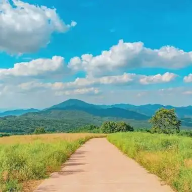 清新蓝色风景头像