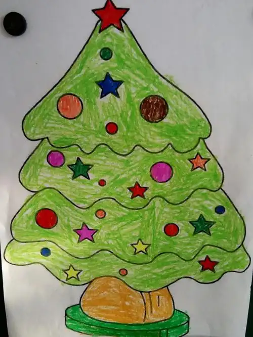接上面噢! 金领幼儿园大班成长记录2016/12/02——奇思妙想圣诞树