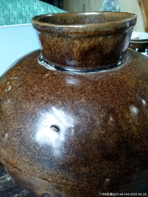 清代紫金釉大罐-酱釉瓷/紫金釉-7788陶瓷