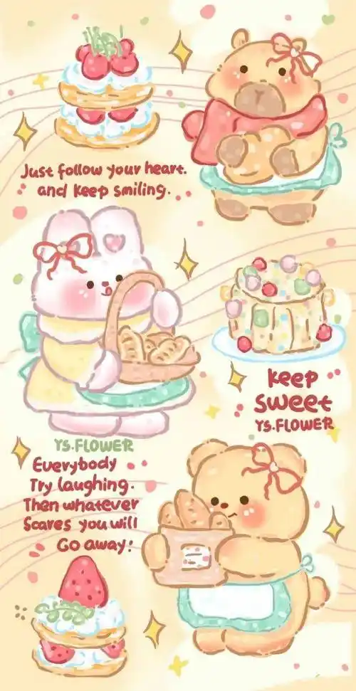 主屏锁屏壁纸可爱套图