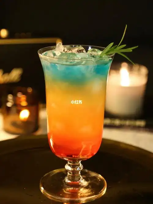 彩虹渐变鸡尾酒cocktail调酒日常
