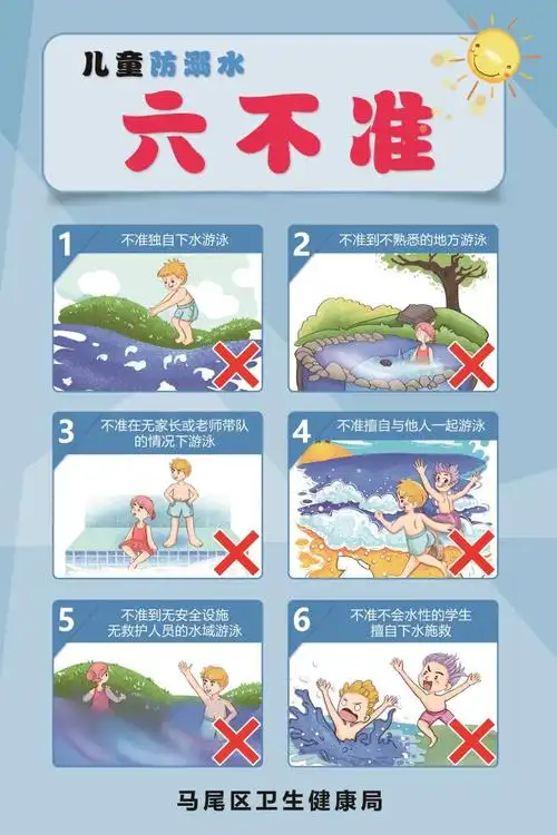 [海报]-儿童防溺水六不准