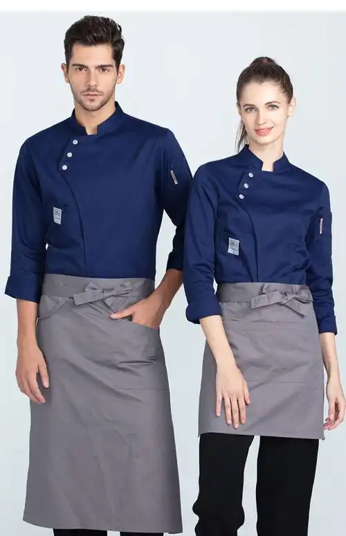 艺呈(yicheng)清洁工具 厨师围裙女夏季厨房家用半身围腰布料男士工作