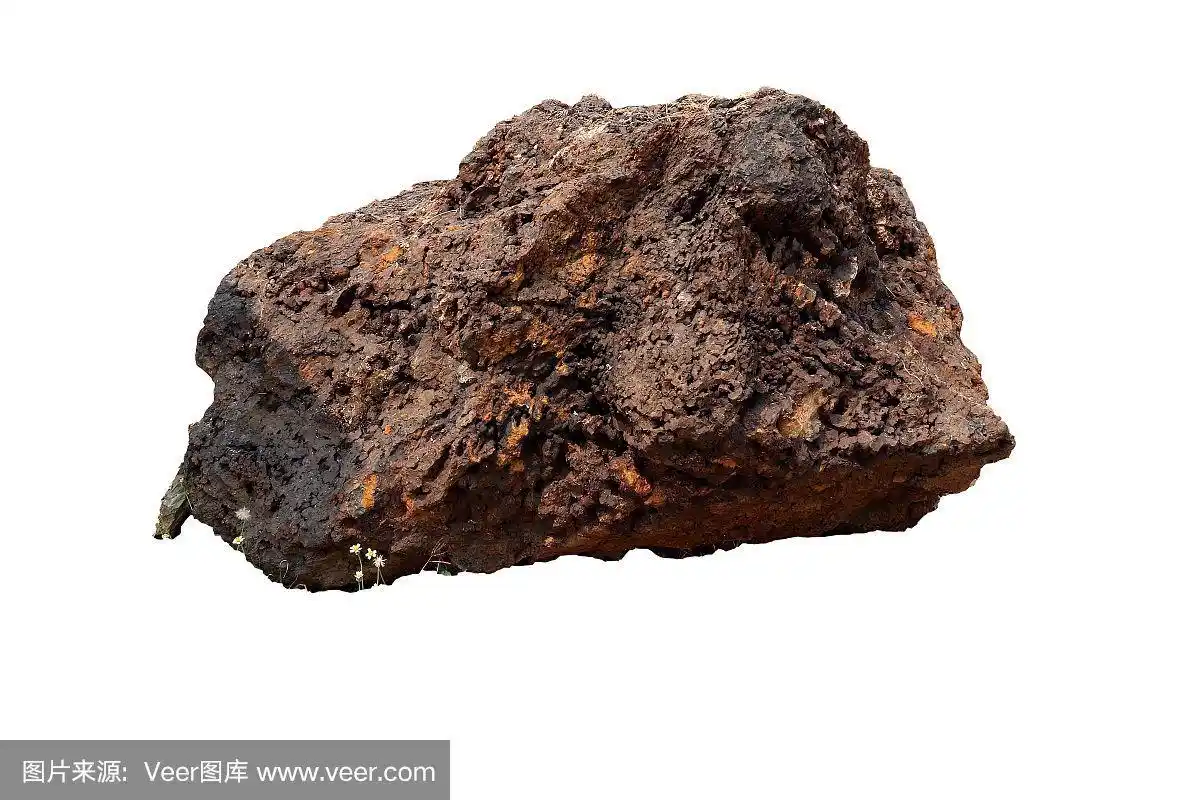 赤铁矿石,石面有一层层赤铁矿和一层层石英.